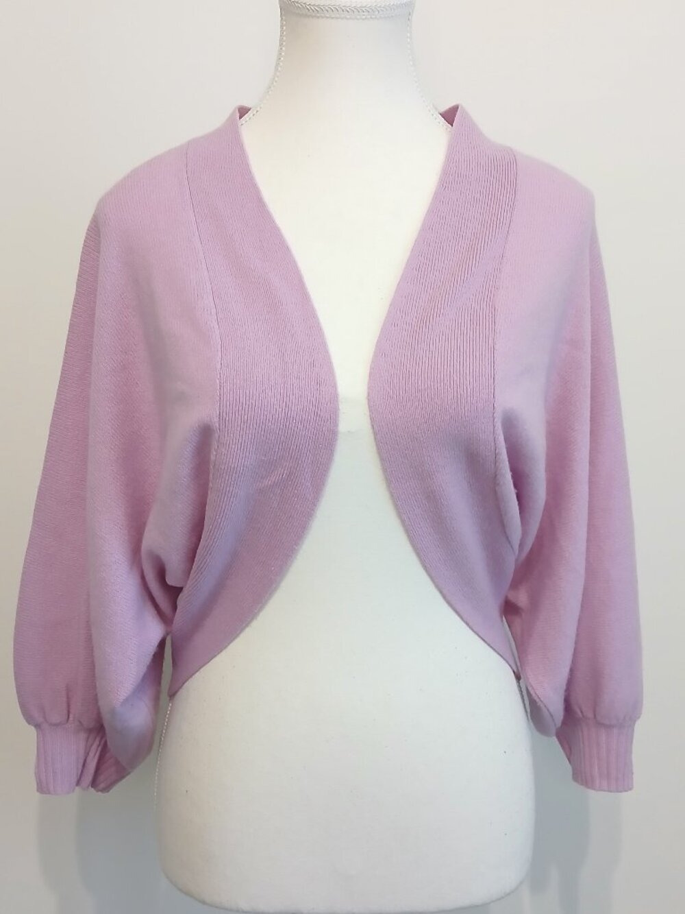 Autumn Cashmere Open Front Cropped Shrug/Bolero Sweater Size Small